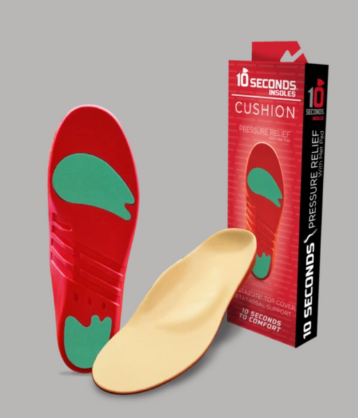 10 Seconds Pressure Relief Insoles (With Metatarsal Pad)*